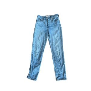 Women 24 Everlane Button Fly Cigarette Denim Skinny Stretch Jeans Pants